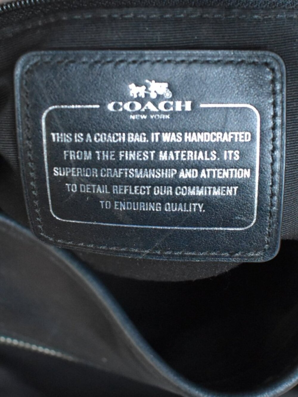 Coach Phoebe Patchwork Leather Shoulder Bag F55535 Black - Picture 13 of 14